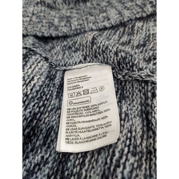 Divided Blue Cropped Sweater Size Medium H&M Blue Sweater Navy Blue Sweater - Picture 6 of 6